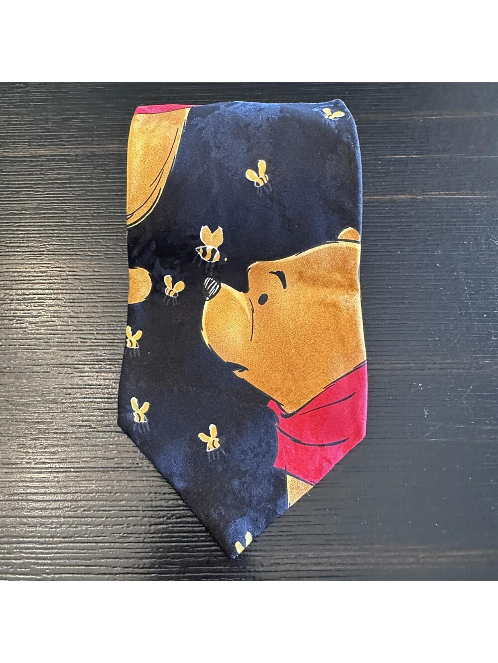 Vintage Disney Winnie The Pooh Bees Silk Necktie Made In Italy New With Tags